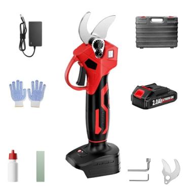 Imagem de Tesoura De Poda A Bateria Com 2000mah*2 Tesouras EléTricas Sem Fio RecarregáVeis ​​Com Carregador E Caixa De Armazenamento Tesouras EléTricas, Para Galhos De PapelãO