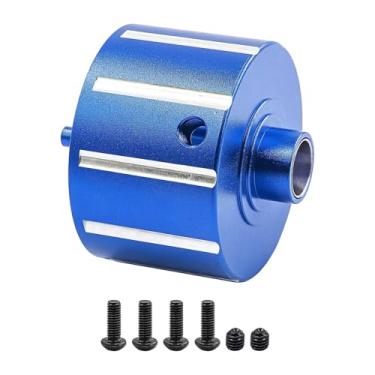 Imagem de EHJRE 1/5 Suporte de diferencial de metal RC Car Gear Case Housing RC Car Differential Housing para Ara110002T2, Azul