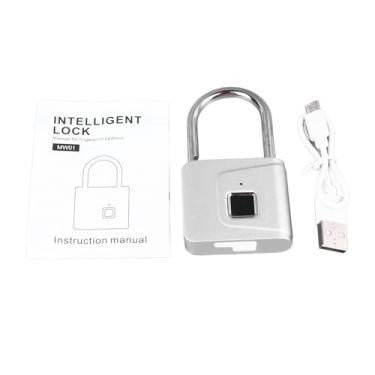 Imagem de Hilitand Bloqueio de Impressão Digital Inteligente Segura para o Estúdio de Fitness de Bagagem, Zinca Premium de Cadeado Eletrônico Anti -theft