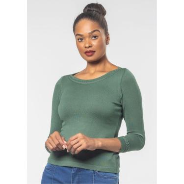 Imagem de Blusa 3/4 Pau a Pique Modal Verde