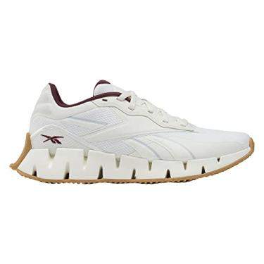 Imagem de Reebok Tênis feminino de corrida e treinamento Zig Dynamica 4 Ortholite, Giz/Feel Good Azul/Estuque, 35