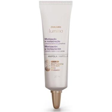 Imagem de Lumina Ampola Matização e Restauração para Cabelos Loiros ou Grisalhos, com BioProteína, Tripla Ação,Kit com 4x20ml