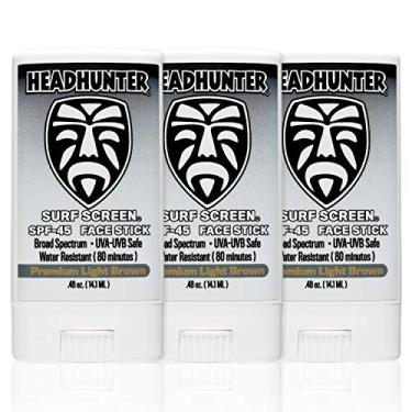 Imagem de Headhunter Protetor Solar Em Bastão Fps 45, Protetor Solar À Prova D'Água Para Surfistas, Protetor Solar Facial Resistente À Água Para Proteção Ultraesportiva E Proteção Solar (80 Min), Com Cor Cas