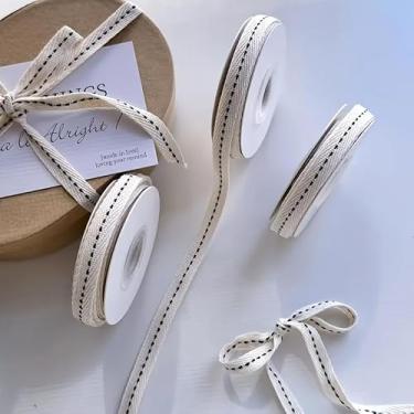 Imagem de Caixa de presente de fita preta para decoração de fita para embrulho, dia dos namorados, faça você mesmo, guirlanda de nó de laço e decoração de casa