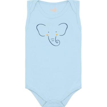Imagem de Body regata bebe 13537 kiko e kika - Kiko baby, Azul claro, G