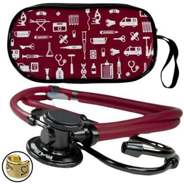 Imagem de Estetoscopio Rappaport Esteto Adulto Black Pediatrico Duplo Rainboow A