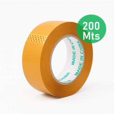 Imagem de Fita Adesiva Marrom 42mm x 200m, Alta Resistência e Aderência JD35 - L