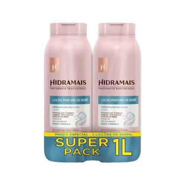 Imagem de Loção Hidramais Perfume de Bebê Hidratação Delicada Corpo 2 Loções 500ml Cada