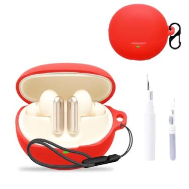 Imagem de NOUKAJU Capa para Baseus Inspire XP1, capa protetora para fone de ouvido (com mosquetão + cordão + caneta de limpeza) à prova de quedas, arranhões, à prova de choque, capa para Baseus Inspire XP1