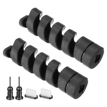 Imagem de PATIKIL Conjunto de protetores USB à prova de poeira, 6 peças tipo-C plugues de poeira para fone de ouvido tampas de poeira capa de porta de carregamento protetor de cabo para laptops, desktops