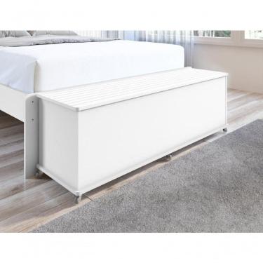 Imagem de Baú Banco Luca Porta Itens Branco