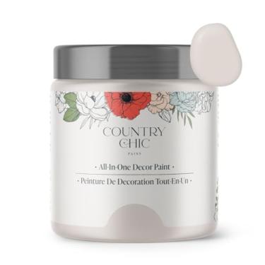 Imagem de Tinta de giz Country Chic All-in-One para móveis, armários, decoração de casa, ecológica, acabamento fosco, primer embutido e revestimento superior para madeira, metal - querido (roxo claro) - 237 ml