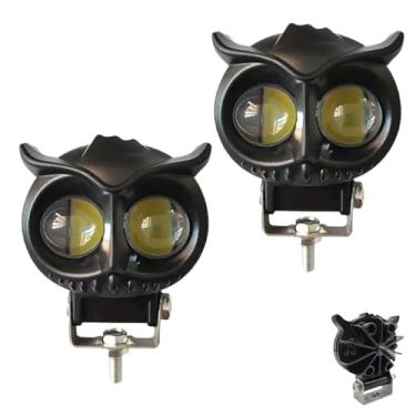 Imagem de Lâmpada de farol de motocicleta – Luzes de neblina de LED super brilhantes para motocicleta, holofotes para carro, caminhão, quadriciclo, trator, aventura, veículo noturno, andar de rua, bicicleta