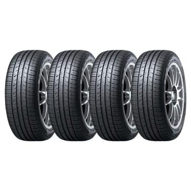 Imagem de Kit 4 Pneus Dunlop 195/55r15 85v Sport Fm800 Preto
