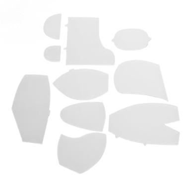 Imagem de Generic Réguas de Modelo Acolchoado de Urso, Conjunto de Régua de Modelo de Urso de Memória Durável, Preciso e Confiável, Acrílico para Diy (M)