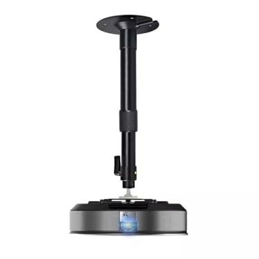 Imagem de Suporte extensível para projetor, suporte de parede, suporte para projetor, suporte telescópico, universal, suporte para pendurar na parede (preto-15 cm