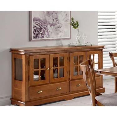 Imagem de Buffet Balcão de Cozinha de Madeira Manchester 150 cm com 4 Portas de 