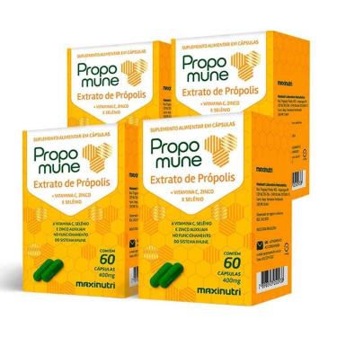 Imagem de 4 Propomune Extrato Vitamina C 60 Caps Maxinutri-Unissex