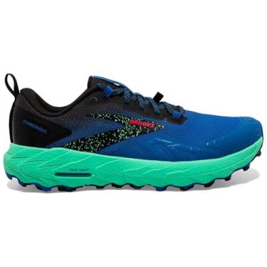 Imagem de Brooks Tênis de corrida masculino Cascadia 17 Trail, Victoria Blue Black Spring Bud, 42