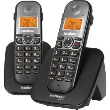 Imagem de Telefone S/ Fio Id Ramal Entrada Fone Preto