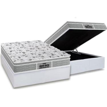 Imagem de Cama Box Baú Casal: Colchão Ortopédico Probel D45 / Ep Próextreme Plus + Base White(138X188)