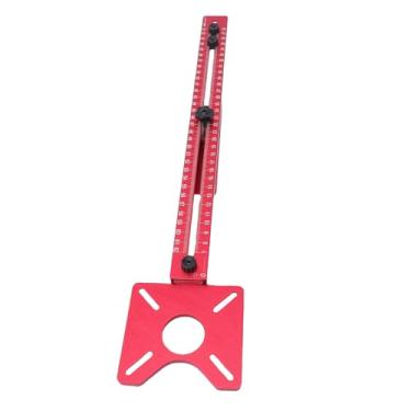 Imagem de Garosa Suporte de Guia de Roteador de Alumínio de 400mm - Gabarito de Corte Circular Ajustável e Quadrado T para Carpintaria para Fresagem e Ranhuramento Precisos