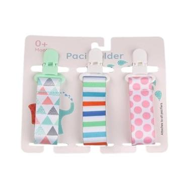 Imagem de 3 pçs/conjunto de brinquedos de corrente para chupeta de bebê, cinto antiqueda, acessórios para carrinho de bebê, clipes de chupeta, correia para alimentação infantil (8)
