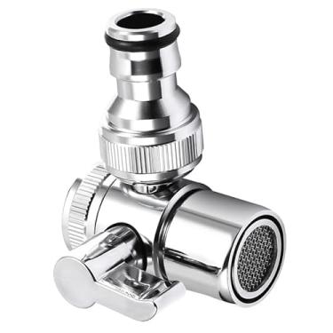 Imagem de Adaptador divisor de torneira para máquina de lavar roupa acessório de mangueira de portátil conector de torneira de -louças adaptador de torneira para mangueira para jardim e