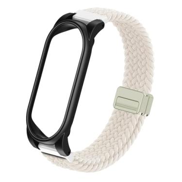 Imagem de Pulseira trançada ajustável compatível com gravador de voz AI Plaud NotePin, pulseira respirável para usar com fivela magnética e capa de policarbonato, pulseira leve, acessórios para gravador de voz