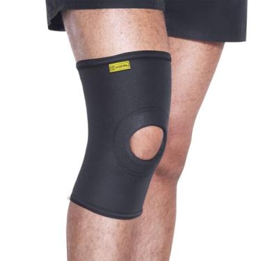 Imagem de Joelheira Cinta Ortopédica Longa Com Orifício e Reforço Saúde Kestal Ksn002 (Preto, P)