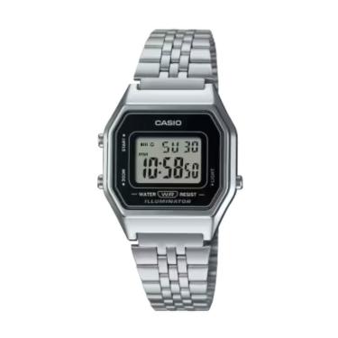 Imagem de Relógio Unissex Casio Vintage Original LA680WA1DFSC Pulseira Metal Prata-Unissex