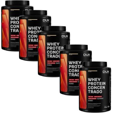 Imagem de Kit 5X Whey Protein Concentrado - 900g Baunilha - Dux Nutrition-Masculino