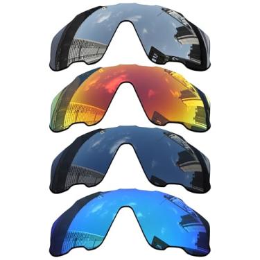 Imagem de Acefrog Lentes de reposição polarizadas de 1,5 mm para óculos de sol Oakley Jaw-breaker OO9290, material atualizado, resistente a impactos - pacote com 4 pares polarizados - 1,5 mm