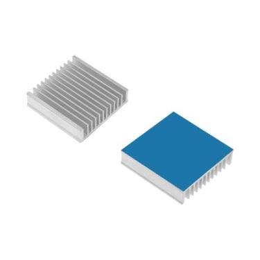 Imagem de Radiador De Alumínio Para Chip Eletrônico IC Raspberry Pi Com Fita Ter