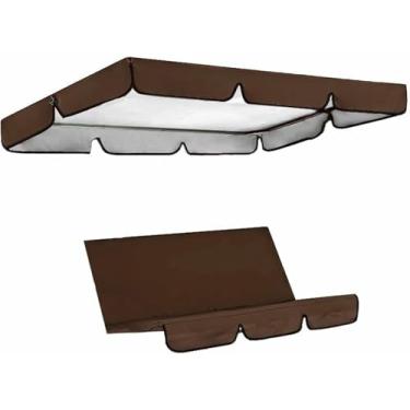 Imagem de Capa protetora para balanço de 3 lugares, rede ou tenda, com cobertura para teto, ideal para proteção no jardim (balanços não incluídos).