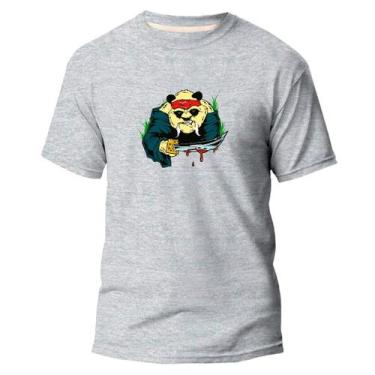 Imagem de Camiseta Básica Algodão Premium Estampa Digital Samurai Pand - Pavesi,