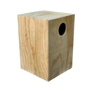 Imagem de Ninho Vertical para Grande Porte Psitacídeos Ring Neck - Cia dos Ninho