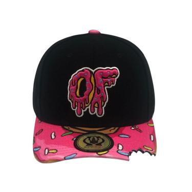 Imagem de Boné Baseball Aba Curva Donuts Of Mordida Preto Rosa Rhs-375 Rhino Size-Unissex