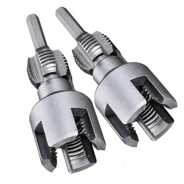 Imagem de KUIDAMOS Ferramenta de Rosqueamento de Tubulação Externa Interna Durável Cr V Aço Ajustável 1/2 "3/4" Ferramenta de Rosqueamento de Tubulação de Broca Elétrica para Projetos de Encanamento