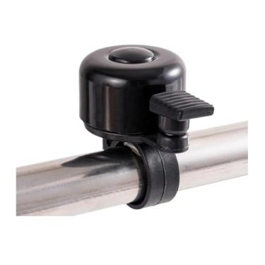 Imagem de Sino de bicicleta para suporte de airtag, 22-25mm, suporte antifurto, etiquetas de ar ocultas em sino, estilo clássico, som claro, acessórios de bicicleta(Black-1)