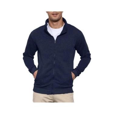 Imagem de Jaqueta De Moletom Masculina Leve Com Zíper De Manga Longa Para Outono