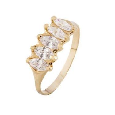 Imagem de Anel Cinco Navetes Folheado  - Cod 239 F - Carlitos Joias, 23