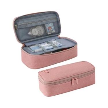 Imagem de Estojo De Armazenamento De Material Escolar De Grande Capacidade Em Te