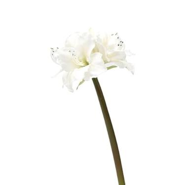 Imagem de Flores artificiais para decoração moderna simples Clivia grande flor artificial única adequada para casamentos, casa, escritório, vaso de mesa, arranjo de flores, plantas e flores artificiais (A)