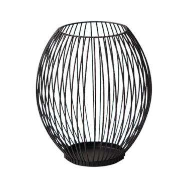 Imagem de Castiçal estilo nórdico preto castiçal casa banquete casamento lanterna ornamentos castiçal suporte de vela