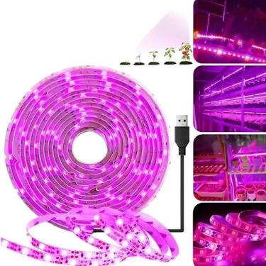 Imagem de Luz De Cultivo LED De Espectro Completo 5V USB 1-5m Para Estufa, Flore