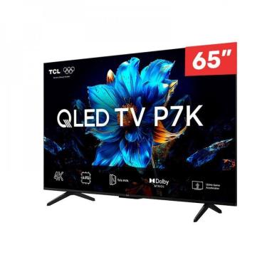 Imagem de TV TCL 65 65PK7 QLED Smart 4K UHD Wifi Dual Cvoz Google Assi Preto Bivolt