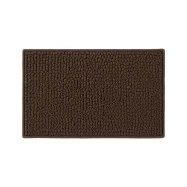 Imagem de Tapete Banheiro Antiderrapante 40x60 Microfibra Bolinha Macarrão Luxo 