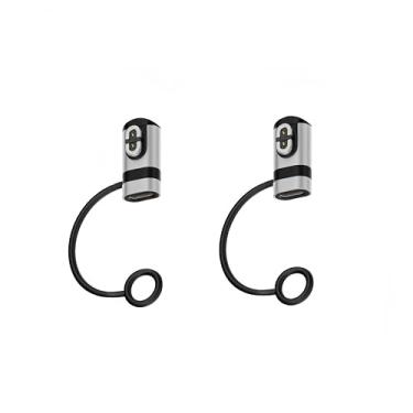 Imagem de Pacote com 2 adaptadores de carregador magnético USB-C para 2 pinos para fones de ouvido Shokz/AfterShokz, com cordão antiperda compatível com Aeropex AS800, OpenRun Pro/Mini, OpenRun, OpenComm 2 UC