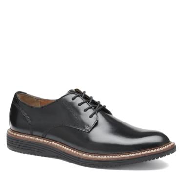 Imagem de Johnston & Murphy Sapato masculino Upton Plain Toe – Sapato social masculino casual para negócios, sapatos de couro confortáveis para homens, Preto, 39